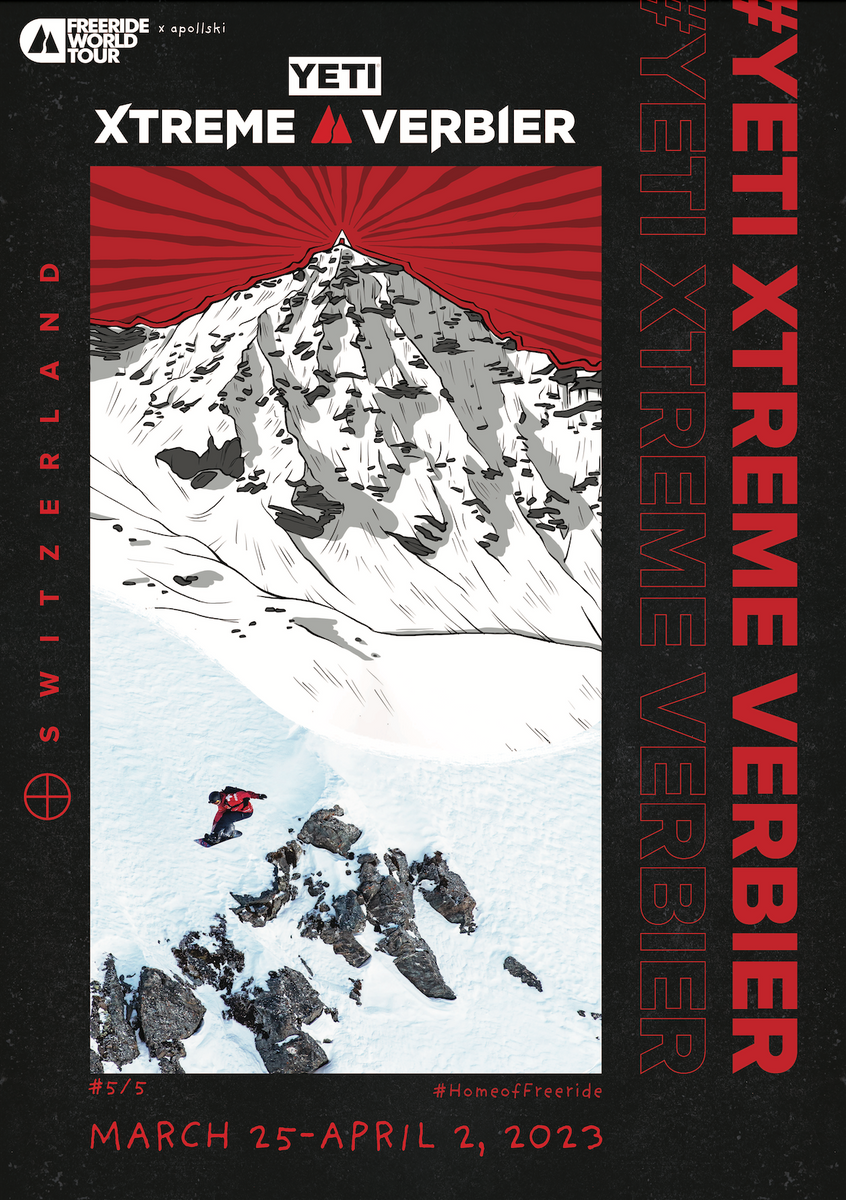 Poster Xtreme Verbier 2023 Freeride World Tour